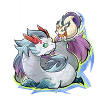 Cheerful dragoness