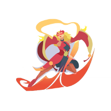 Soaring golden dragon